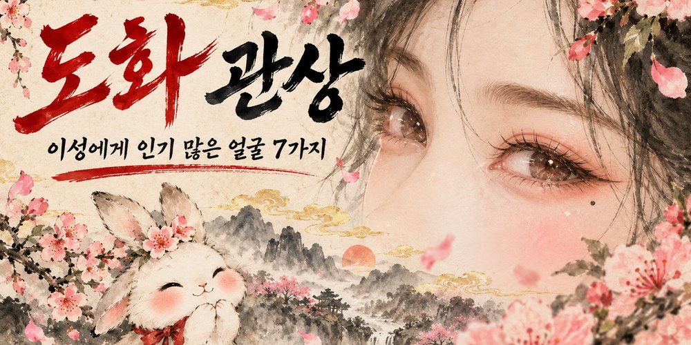 도화 관상 — 이성에게 인기 많은 얼굴 특징 7가지 (눈매·애교살·입꼬리·점)