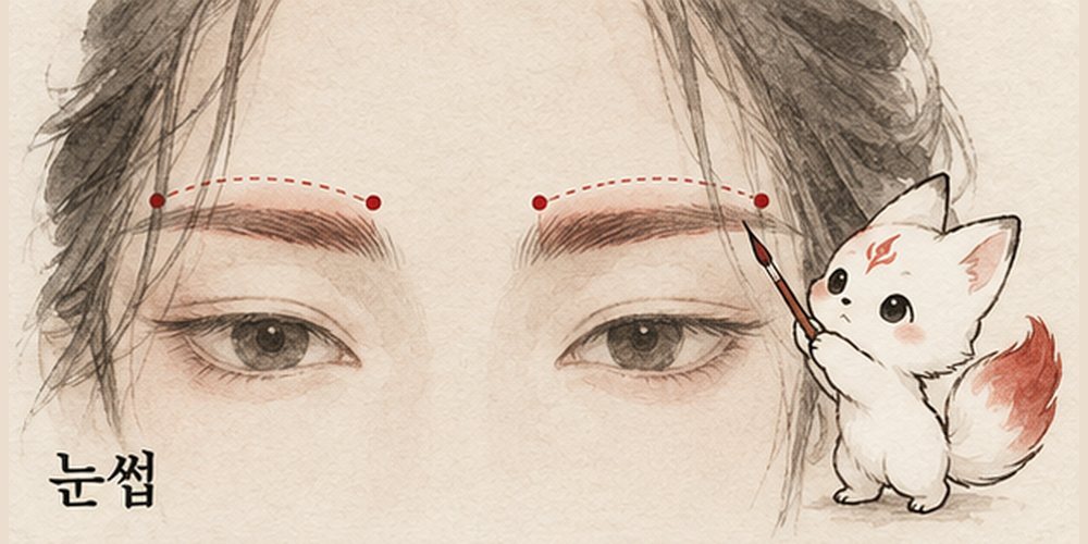 눈썹 관상 그림