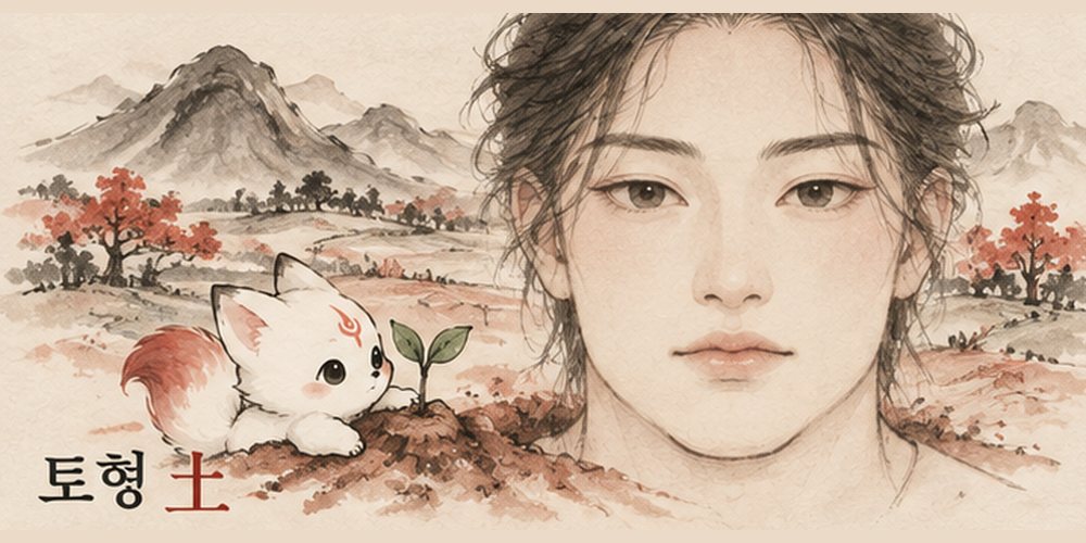 토형 얼굴 그림